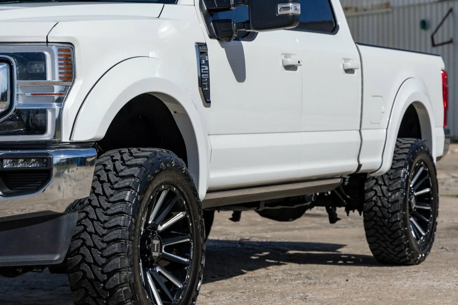 Fits Ford F-250_F-350 SD (17-22) Fender Flares Sport D1 Stone Gray S-F21112-D1